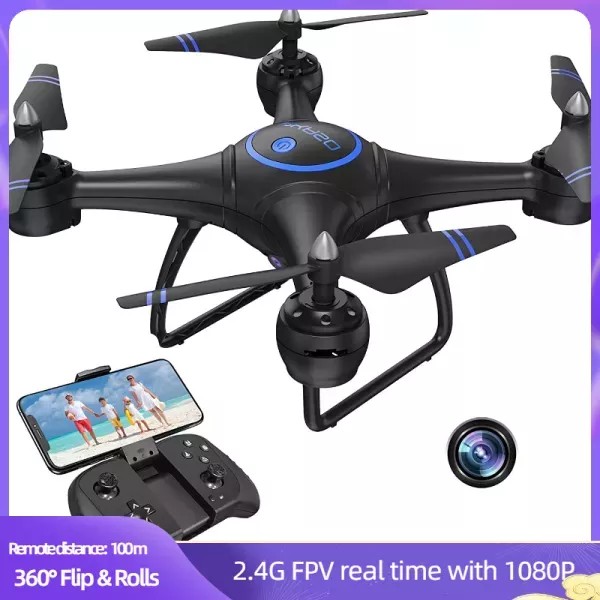 AKASO 1080P Drone with Camera for Adults, Full HD FPV Live Video RC
