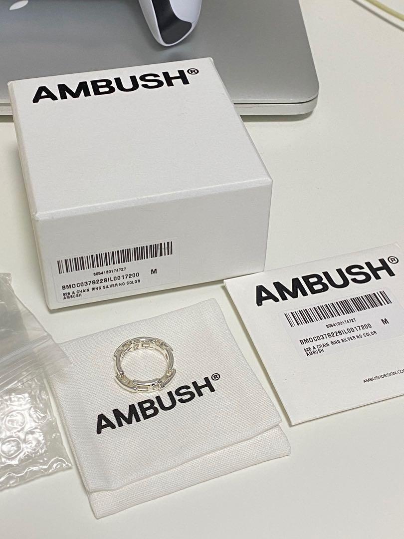 AMBUSH Kk 2 Chain Ring - Silver | Editorialist