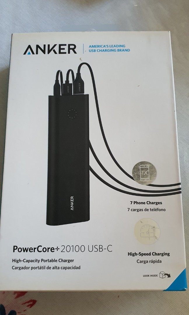 Cargador portátil Anker, PowerCore Essential 20100mAh Power Bank