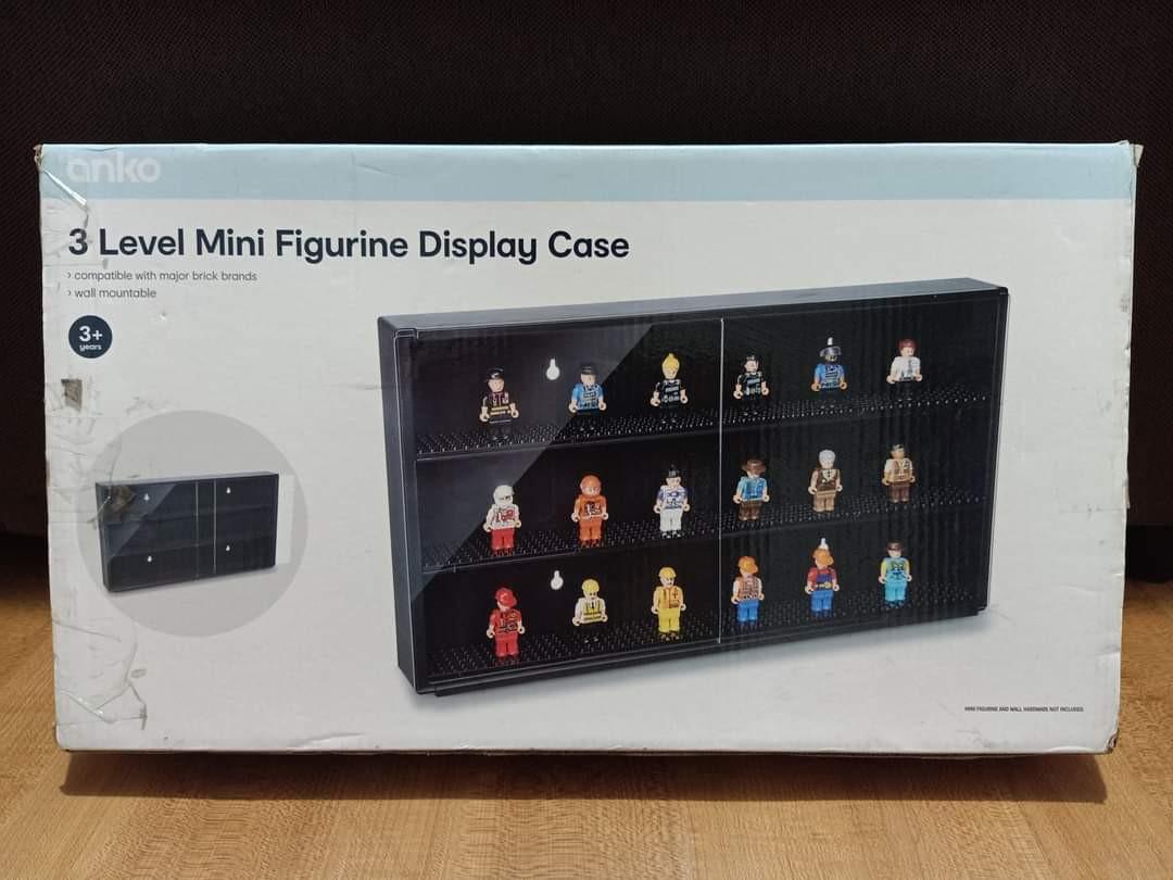 3 level mini sales figurine display case