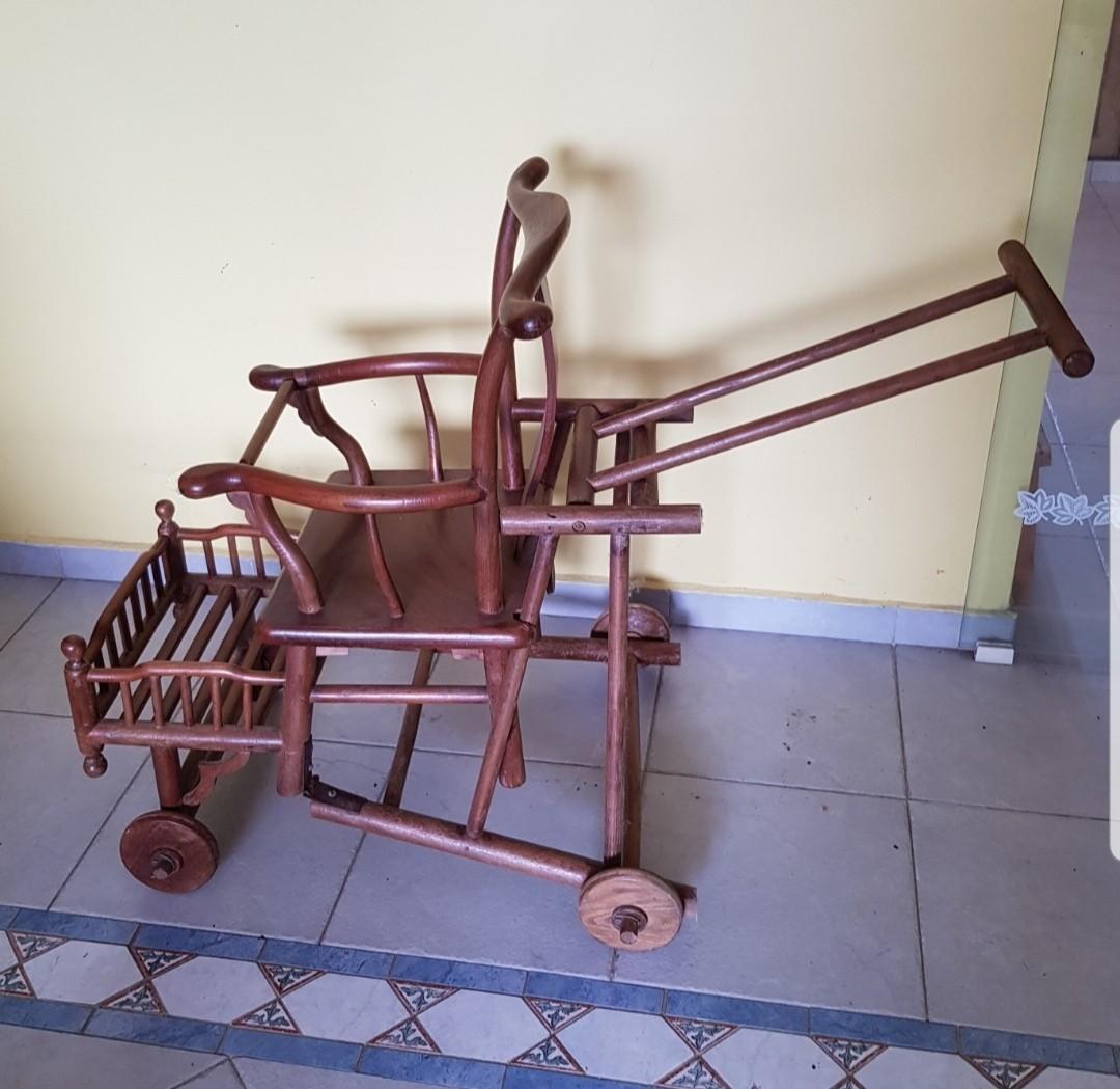 Antique clearance wooden stroller