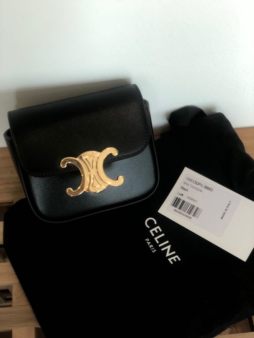 Authentic Celine mini triomphe, Luxury, Bags & Wallets on Carousell
