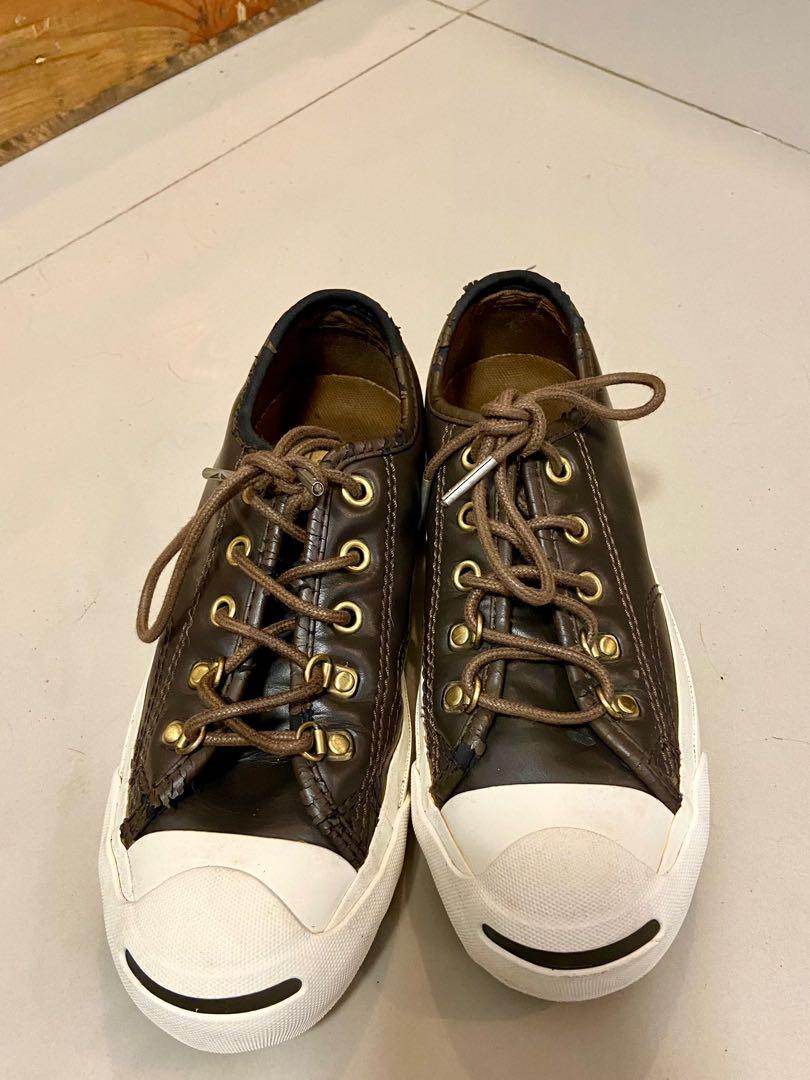 Converse Jack Purcell Brown Leather (Sneakers), Women's Fashion, Footwear, Sneakers on Carousell