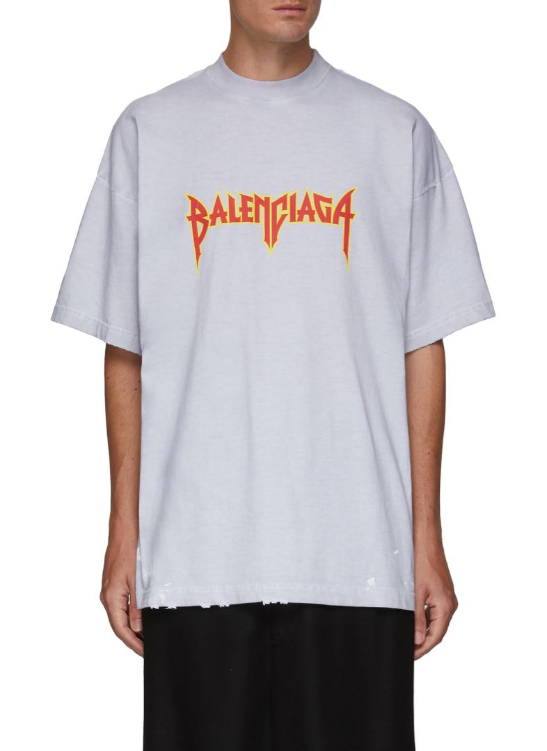 balenciaga t shirt metal