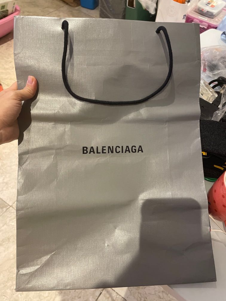 Balenciaga paper bag, Luxury, Accessories on Carousell