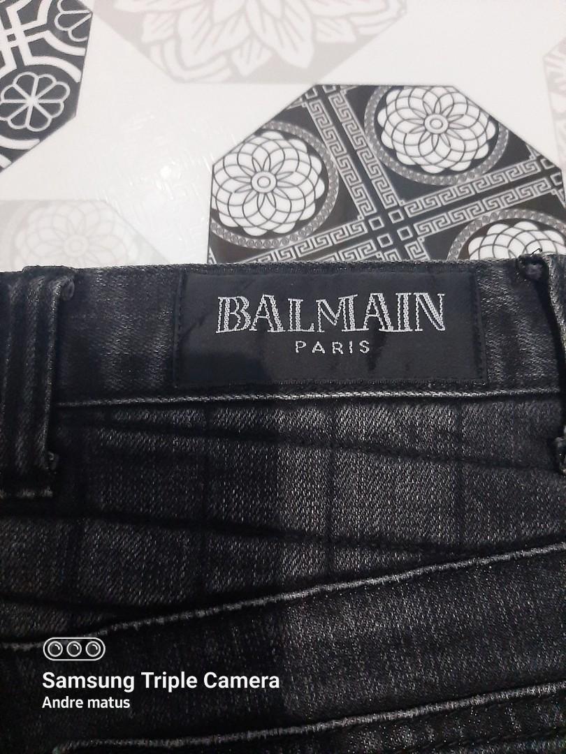 Balmain biker jeans., Barang Mewah 