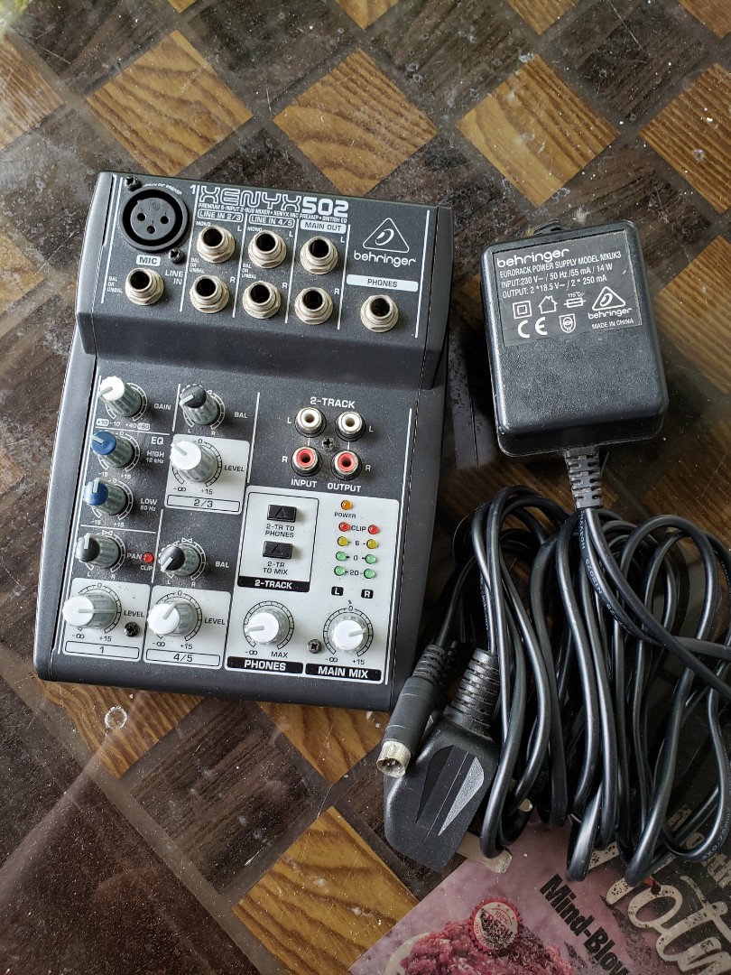 BEHRINGER XENYX 502 MIXER, Audio, Other Audio Equipment on Carousell