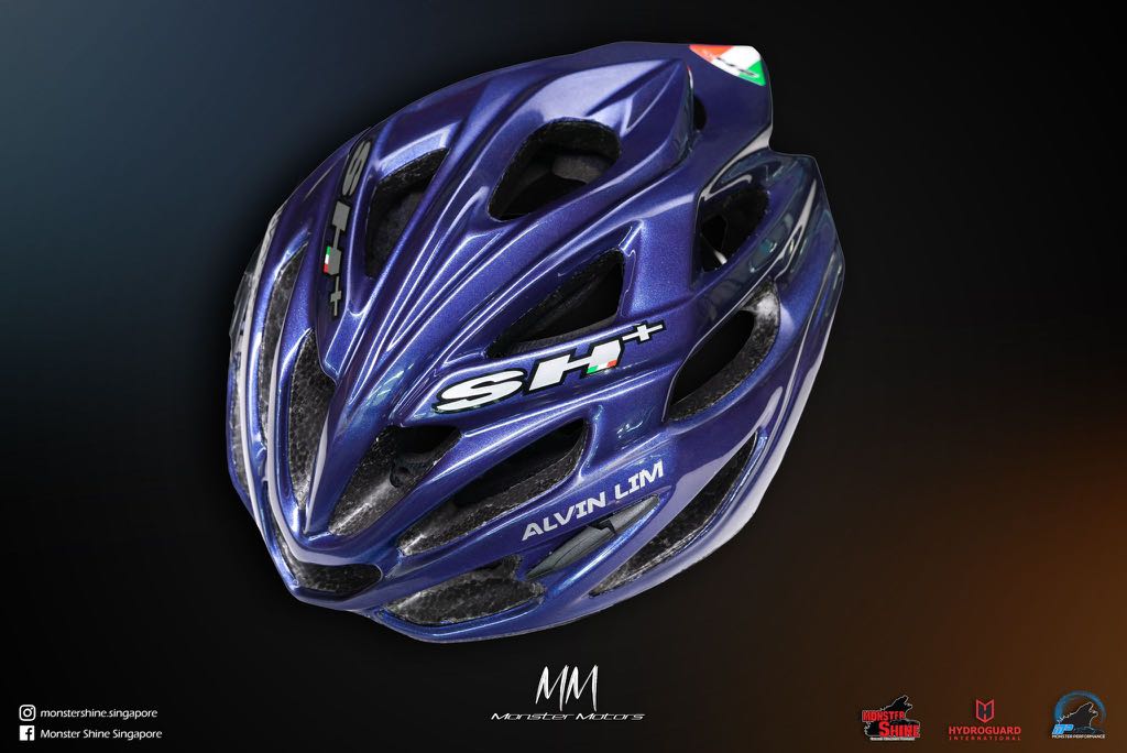 Bike helmet spray paint custom design colour Sports Equipment