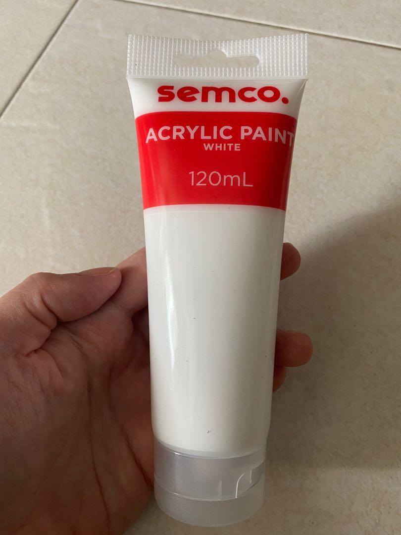 BN Semco Acrylic Paint White 120ml, Hobbies & Toys, Stationery & Craft