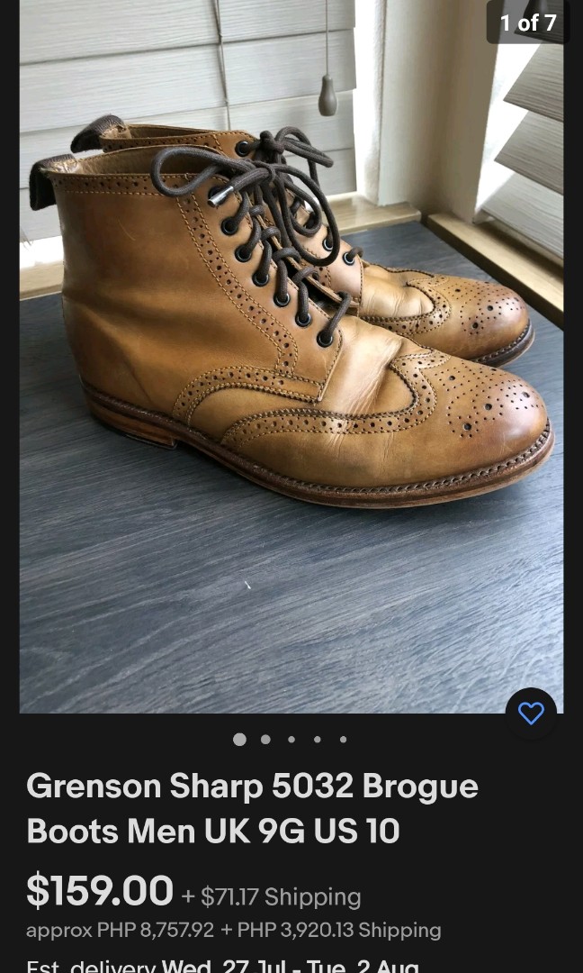 Boots Grenson Sharp 5032 Brogue Men s Fashion Footwear Boots