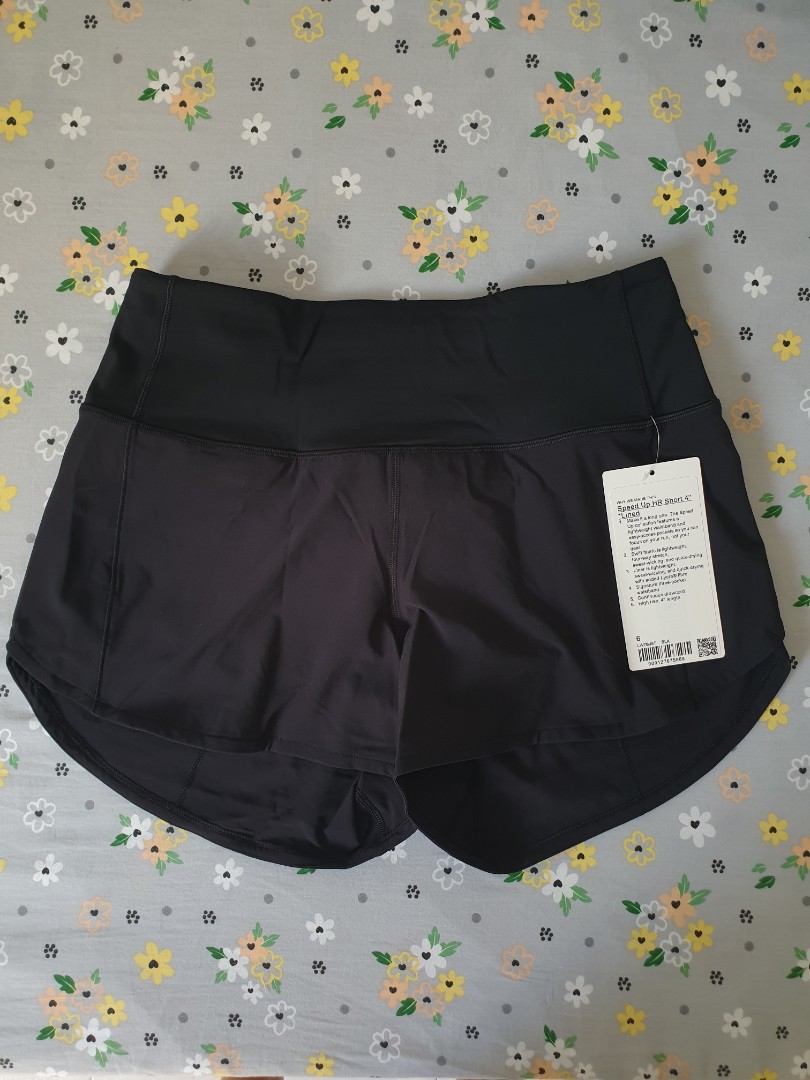 Lululemon High Rise Speed Up Shorts 4” Size 4 Highlight Yellow - $60 - From  Ava