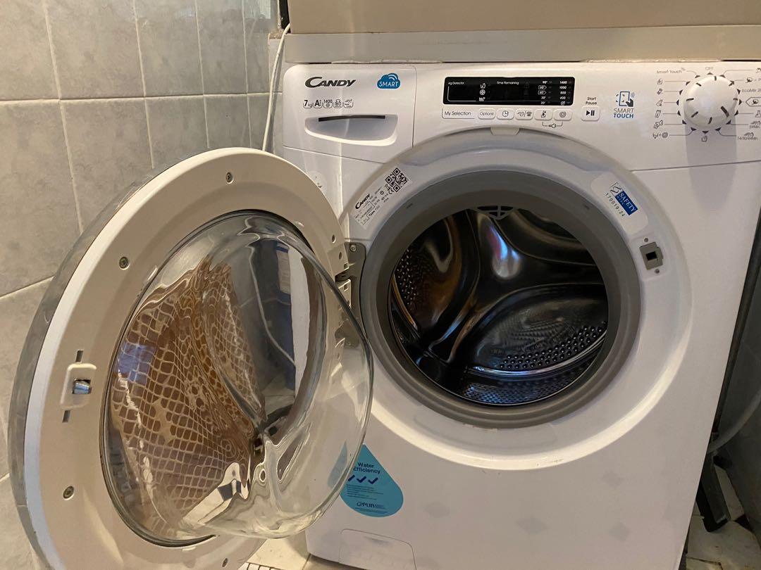 Candy smart washing machine 7kg 1400rpm, TV & Home Appliances, Washing
