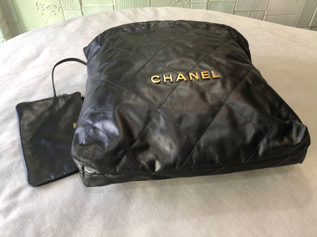 Chanel 22 Mini Hobo Handbag in 23K Dark Grey Calfskin and GHW – Brands Lover