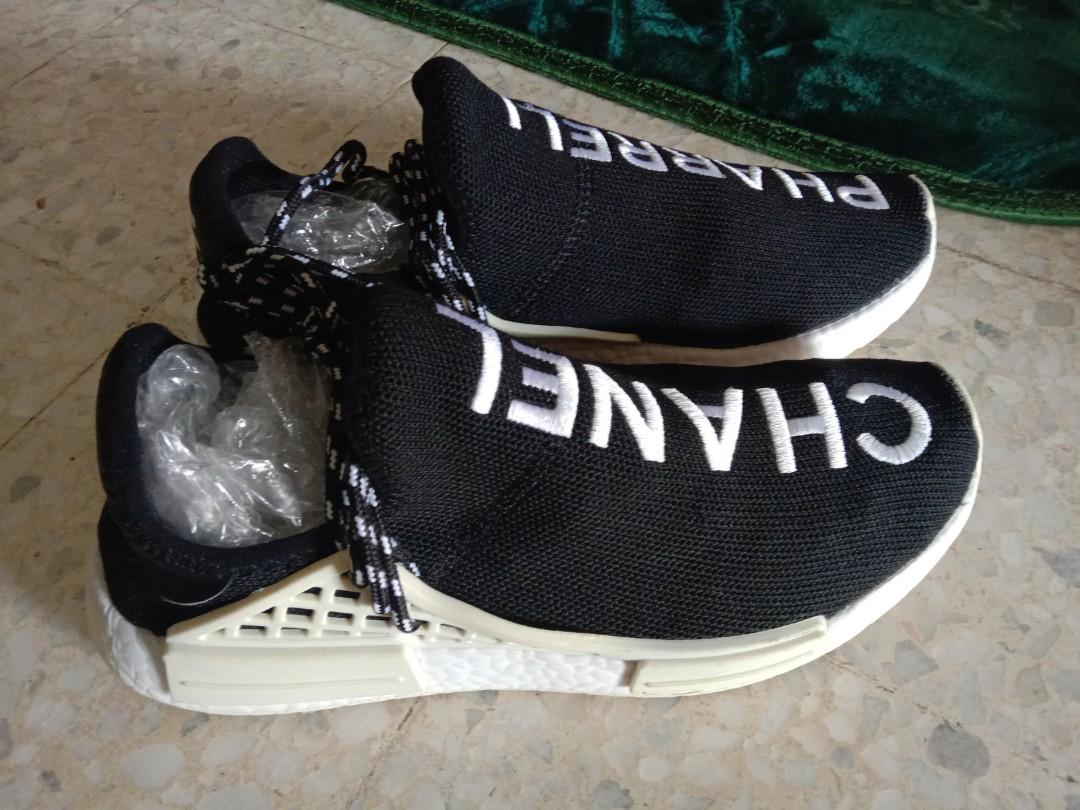 Blaze at opfinde forlade Chanel x Pharrell x adidas NMD Human Race Trail, Men's Fashion, Footwear,  Sneakers on Carousell