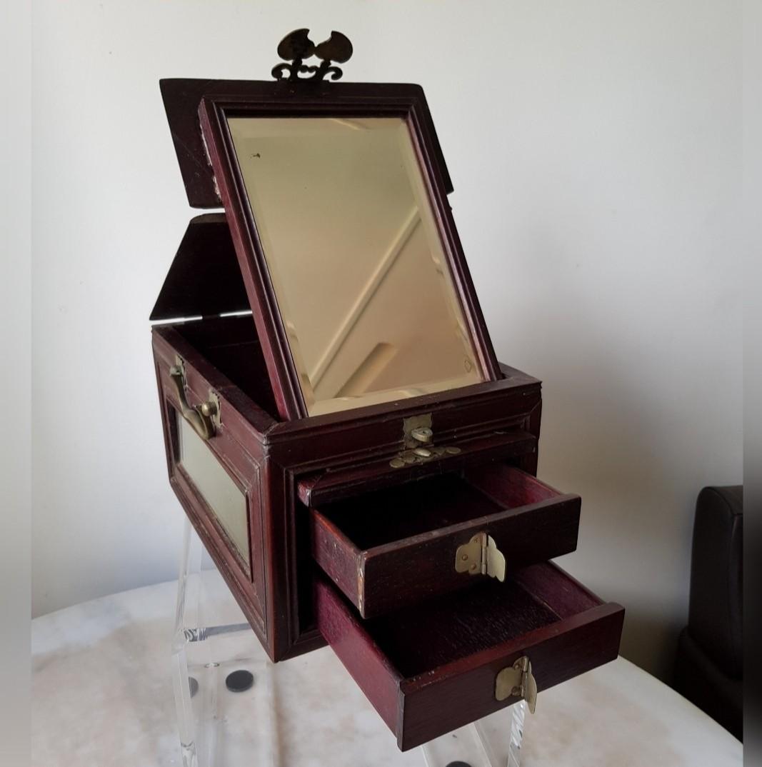 Chinese Wooden Vanity Jewellery Box