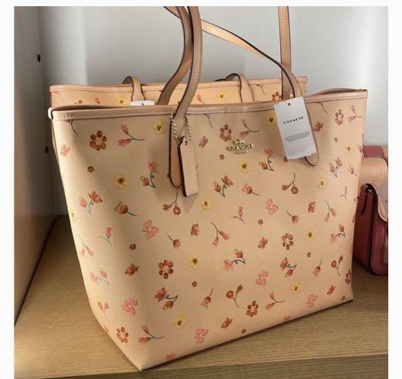 Coach discount tote floral