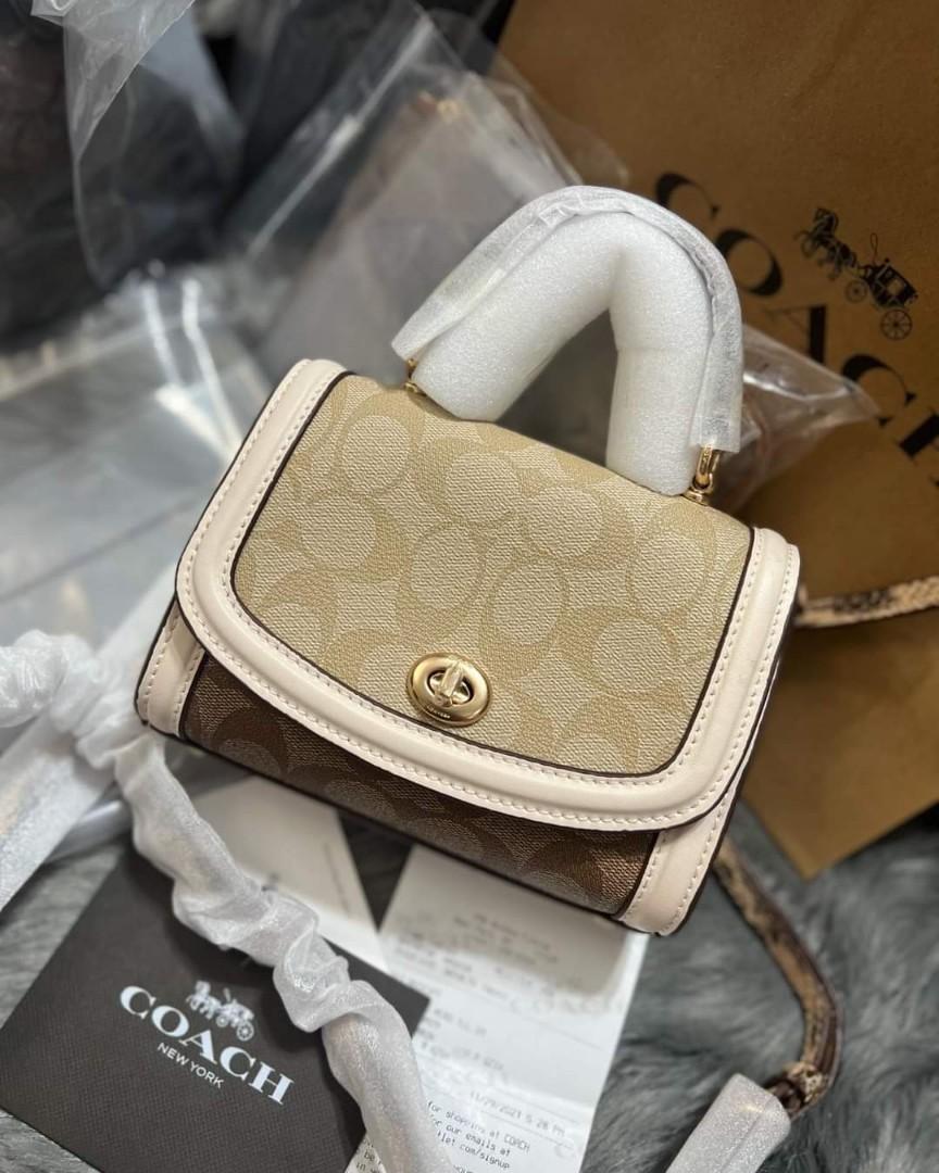 Coach Micro Tilly Satchel in Signature Canvas, Women's Fashion, Bags &  Wallets, Cross-body Bags on Carousell