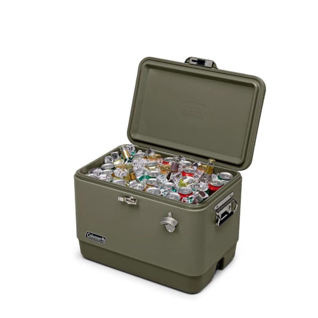 Coleman 經典冰箱54QT Steel Belted Cooler Sage 2159598, 運動產品