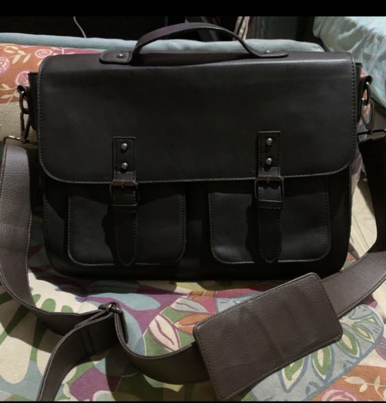 Common Projects Messenger Bag Full Leather Original Fesyen Pria