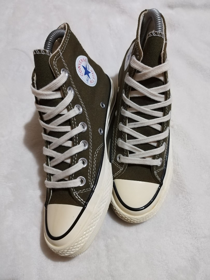 CONVERSE 70's WOMENS ARMY GREEN MID HIGH SHOES. ORIGINAL AS NEW, Women ...