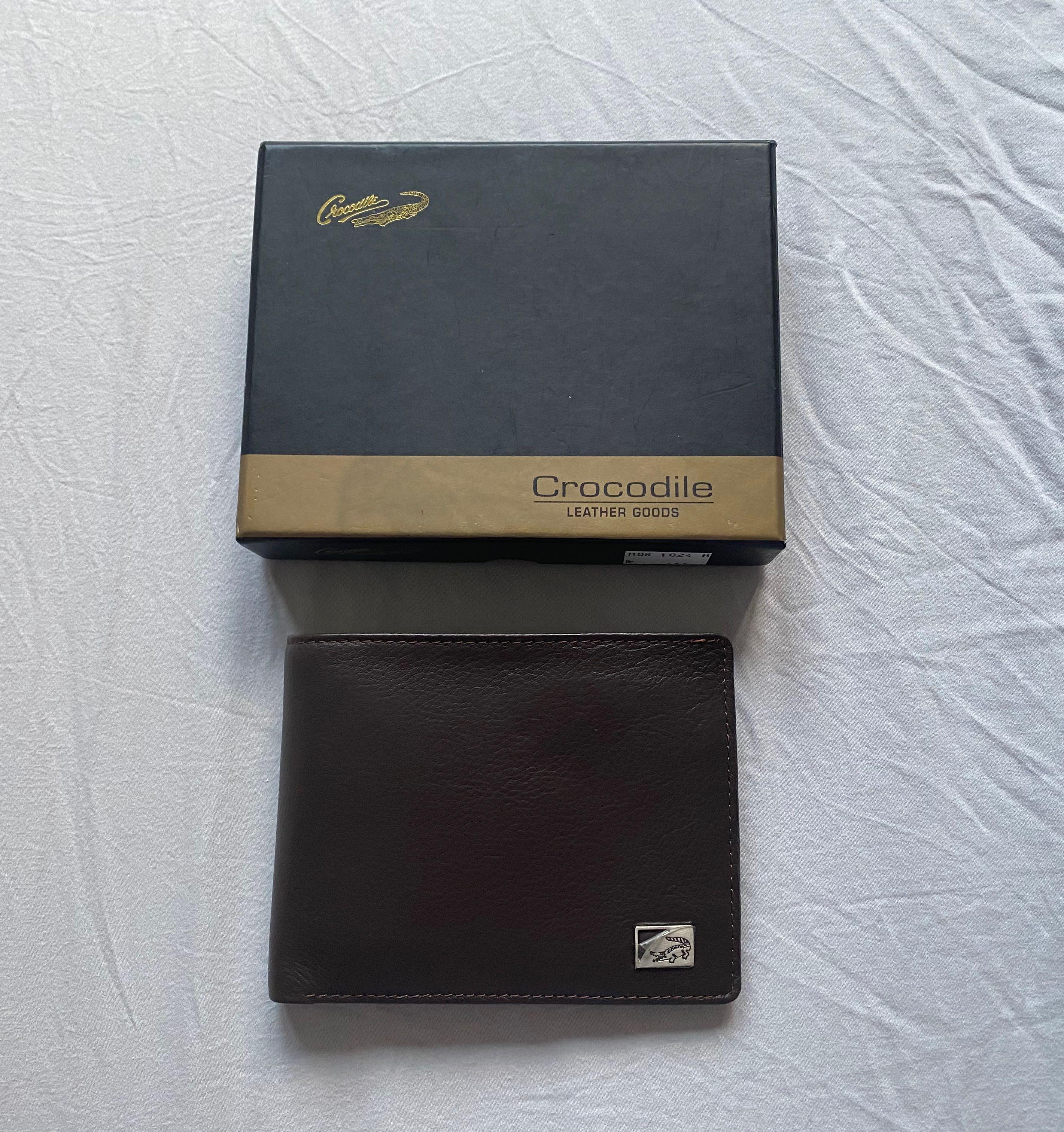 crocodile brand leather wallet men