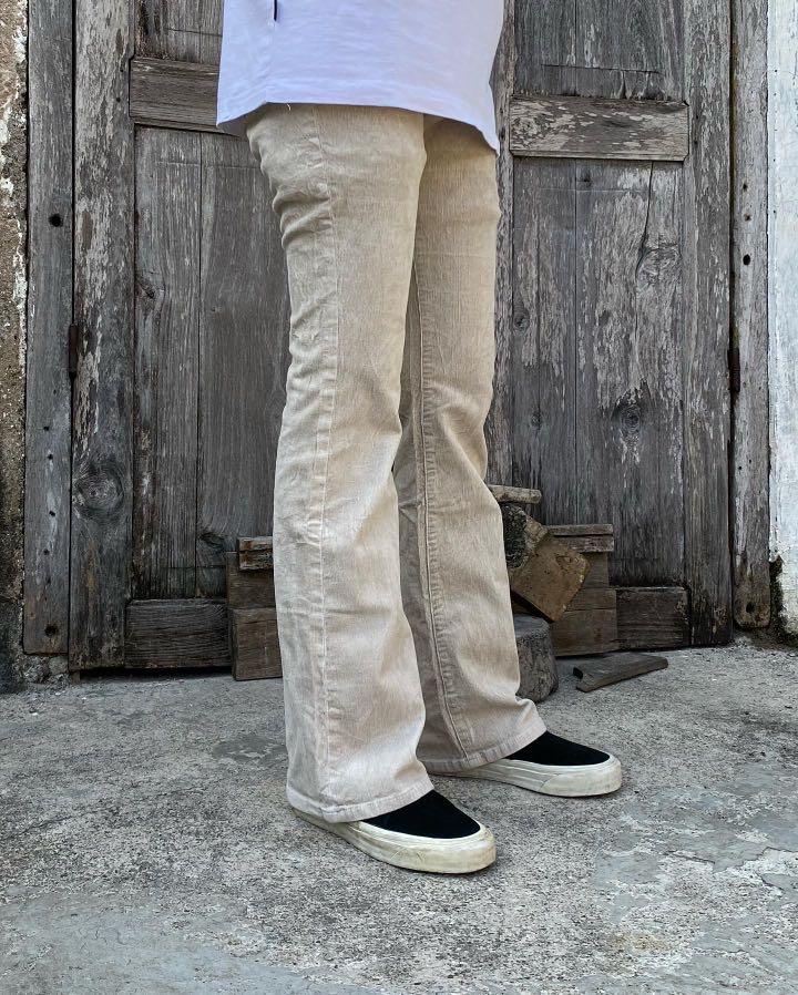Cutbray Corduroy Pants, Fesyen Pria 