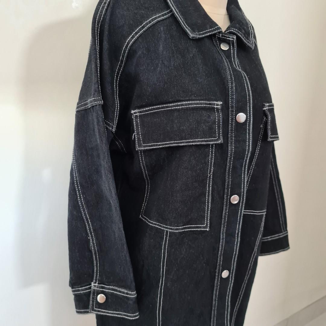 Denim Jeans Oversize Bigsize Black 
