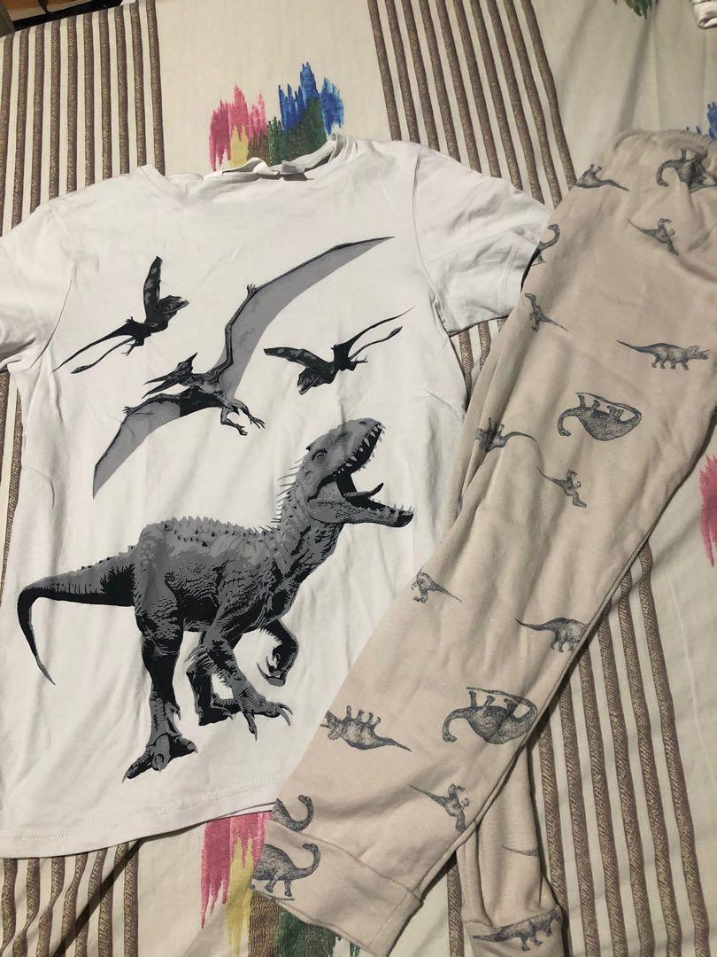 H M Dinosaur kids Pajama terno set Babies Kids Babies Kids