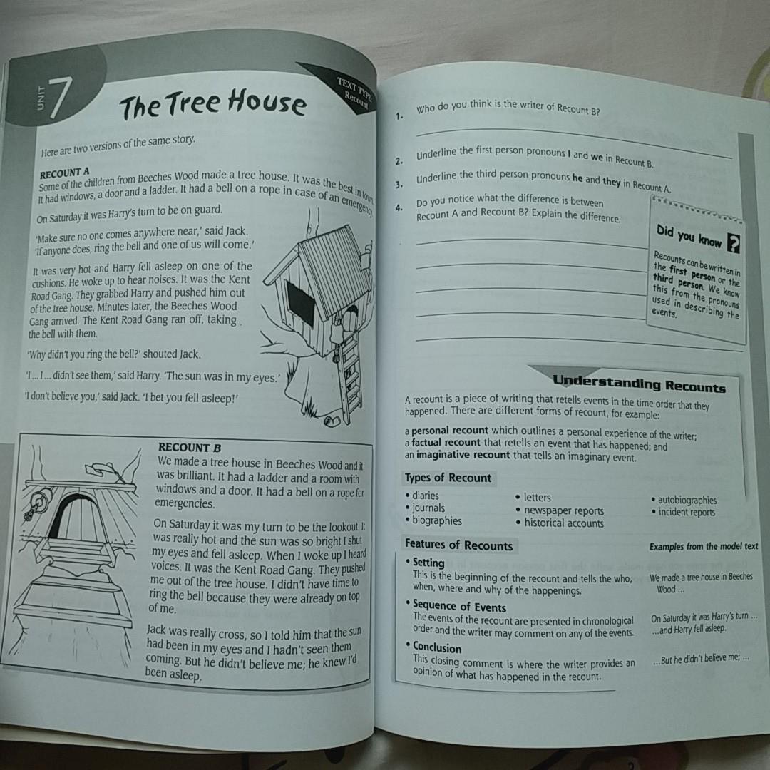 Exploring Writing Workbook 1, 興趣及遊戲, 書本 & 文具, 補充練習 - Carousell