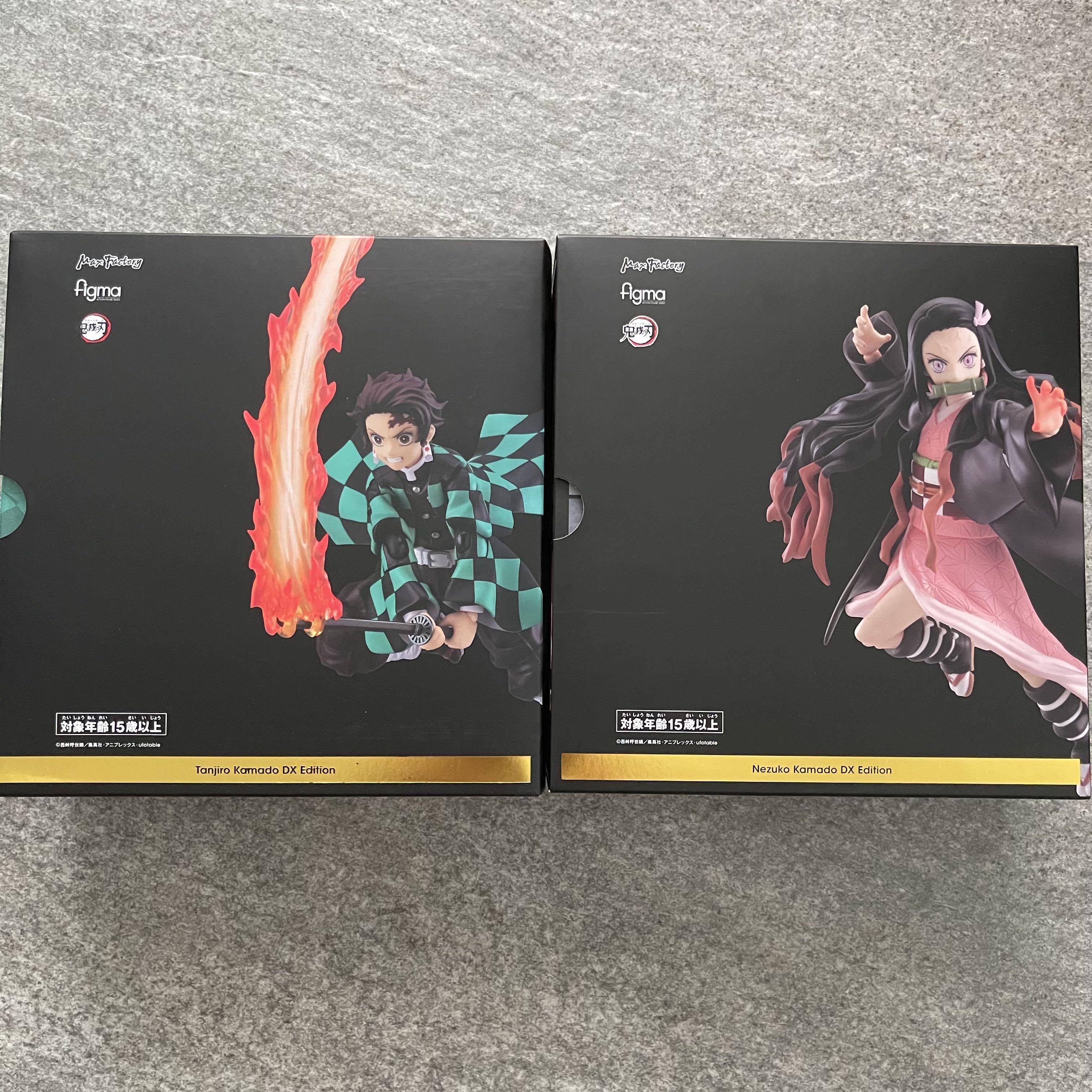 Figma 日版 鬼滅之刃竈門炭治郎 竈門禰豆子 可動模型 Figma DX Deluxe 特典版 特效版, 興趣及遊戲, 玩具 & 遊戲類 ...