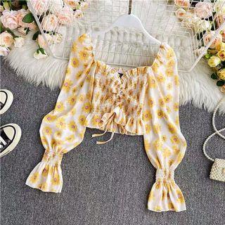 Floral Crop Top import china
