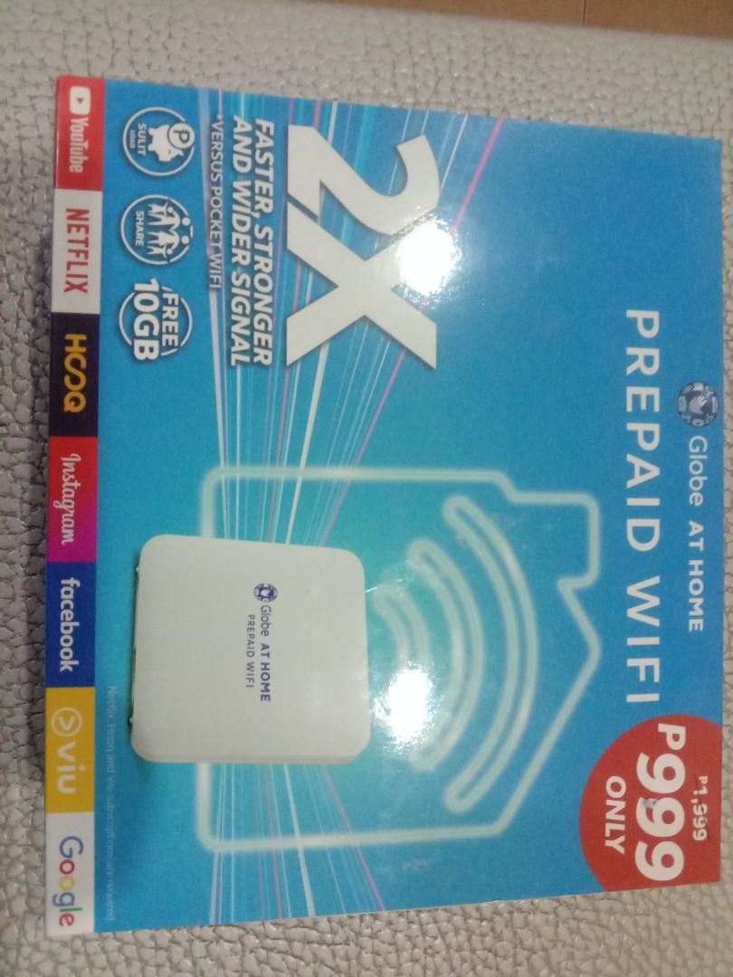 Globe At Home Prepaid Wifi (Category: Networking) located in Quezon City. Submitted by patricia19leones (Listing ID 1170645786, Image 1). Description: -Brand New(Sealed) -4G LTE -2.4 GHz WIFI Band -WIFI Certified -Negotiable Price.