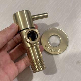 Gold angle valve bidet stainless steel