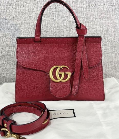 Gucci mini marmont top handle (Category: Luxury Bags & Wallets) located in Cagayan de Oro. Submitted by moiobsession (Listing ID 1170647611, Image 1). Description: Almost new condition Comes with dustbag and strap.