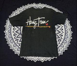Hang Ten Surfwear Single Stich Black T-shirt