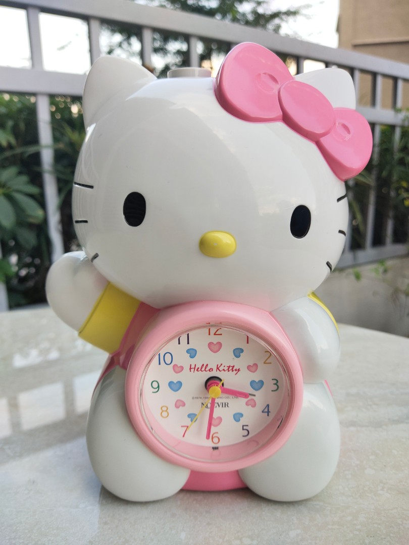 Hello Kitty Alarm Clock, Furniture & Home Living, Home Decor, Clocks on