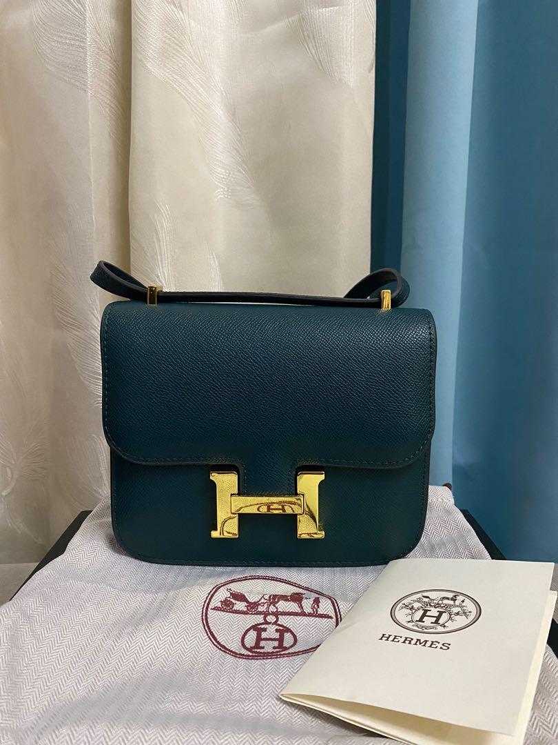 HERMES CONSTANCE 18 GREEN , Luxury, Bags & Wallets on Carousell