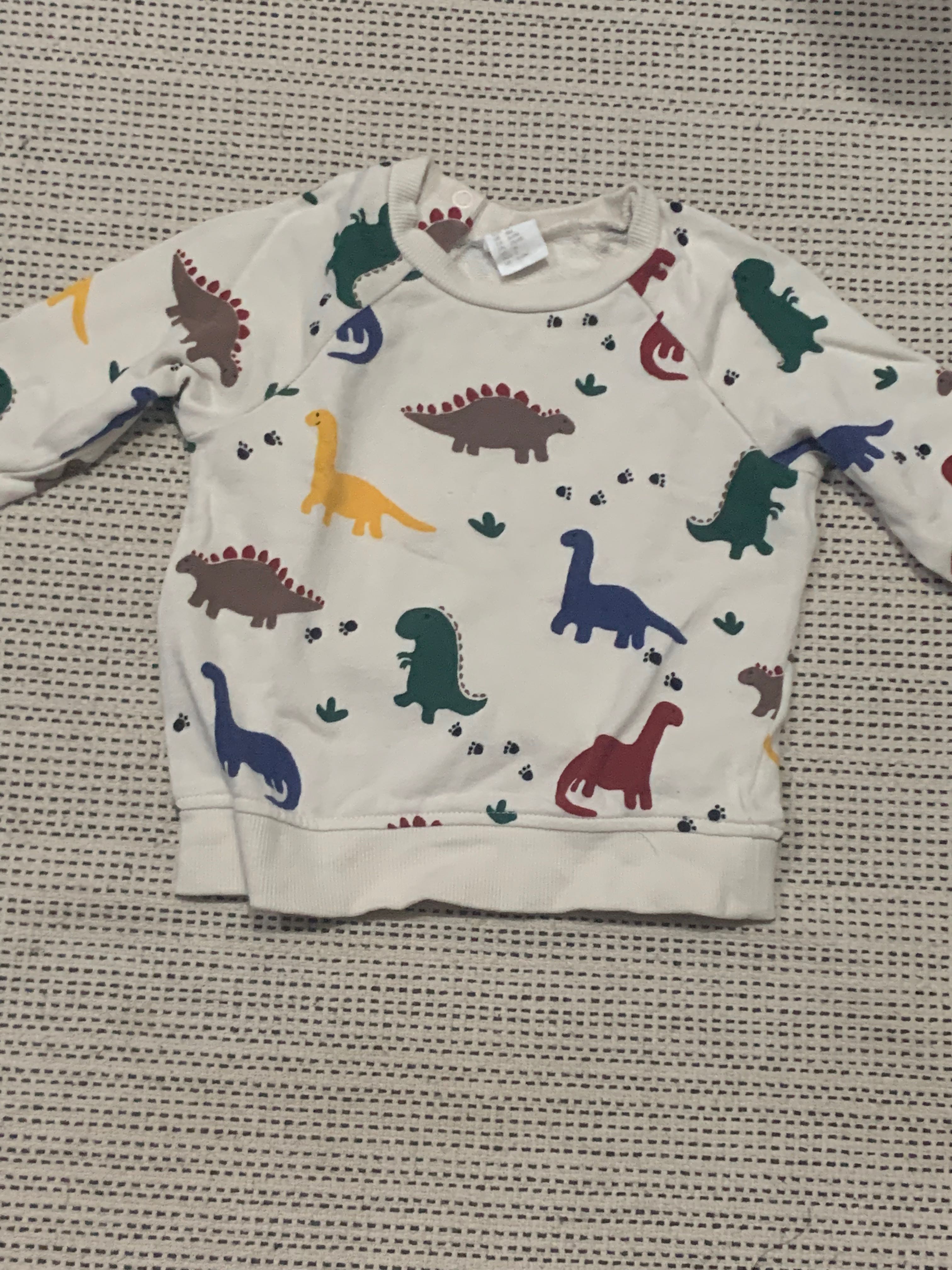 H&M Dinosaur Sweater, Babies & Kids, Babies & Kids Fashion on Carousell