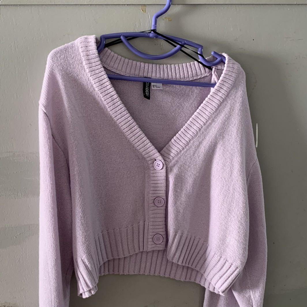 H&M Divided Cardigan lilac casual look Fashion Jackets Cardigans 