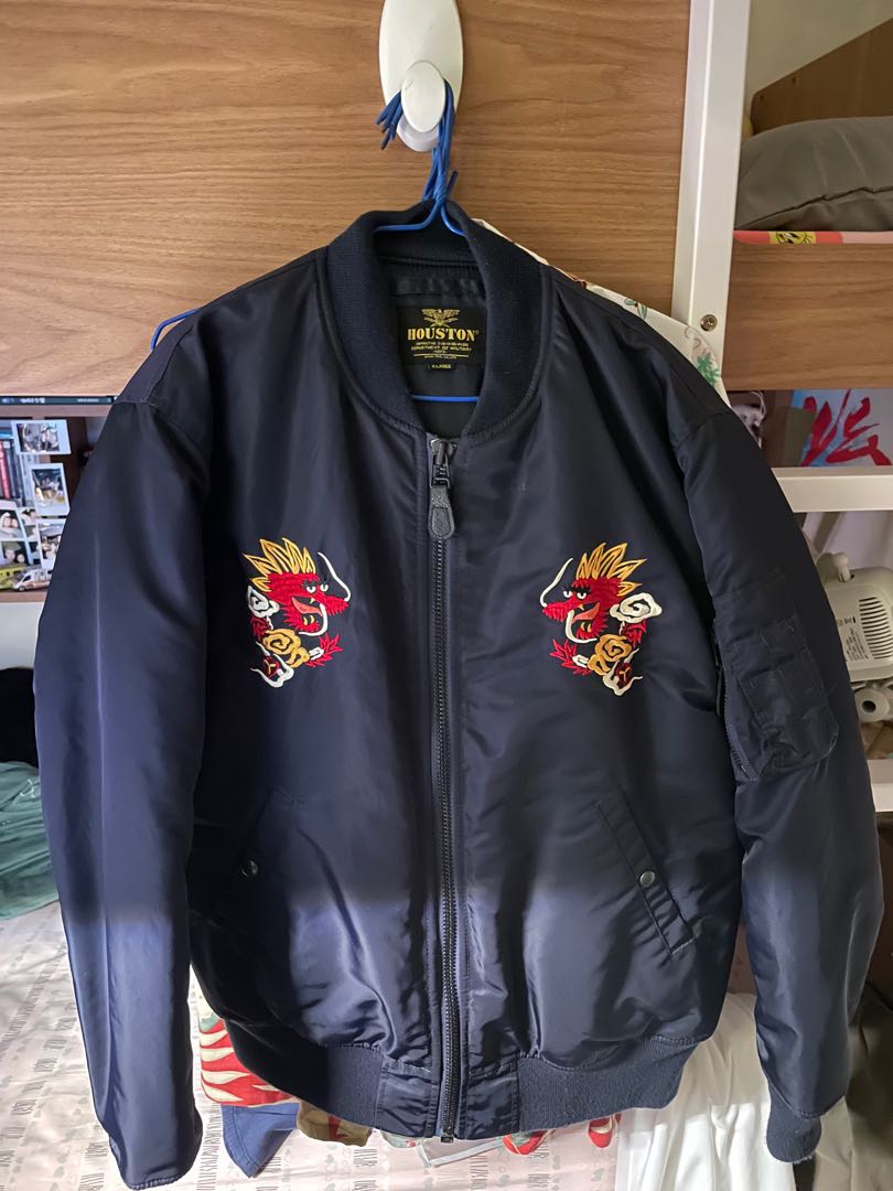Houston Custom MA-1 Japan Embroidery Jacket, 男裝, 外套及戶外衣服