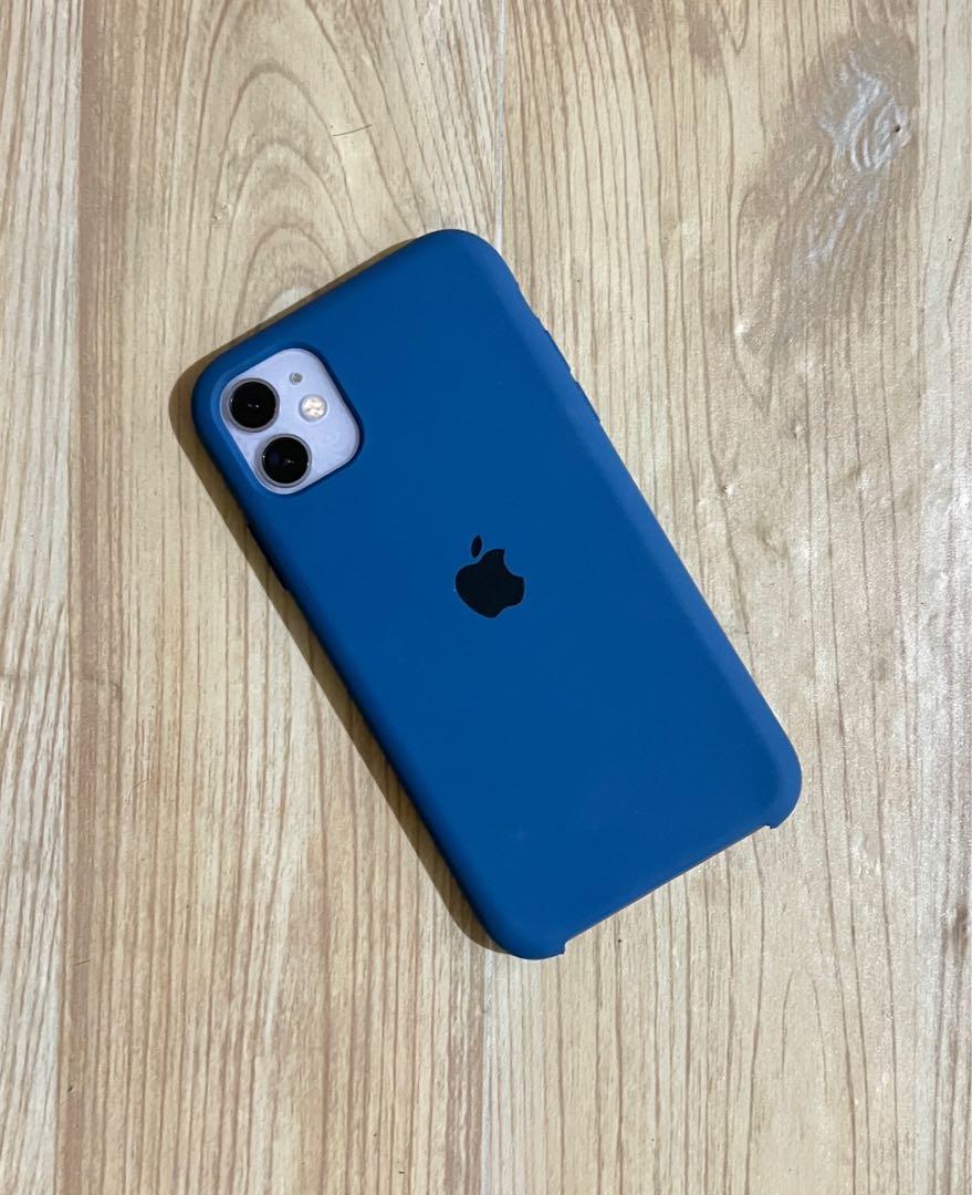 iPhone 11 Apple Silicone Case Blue, Mobile Phones & Gadgets, Mobile