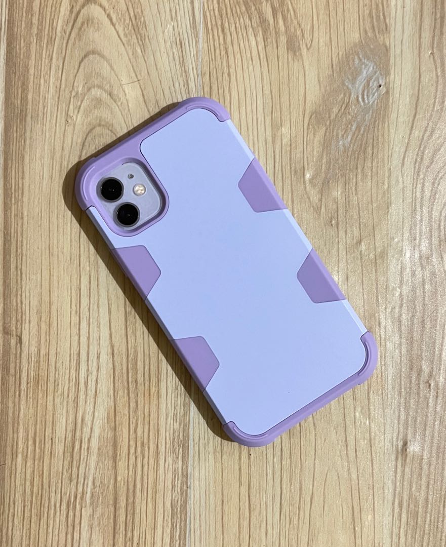 Iphone 11 Armor Case Light Purple Mobile Phones Gadgets Mobile Gadget Accessories Cases Sleeves On Carousell