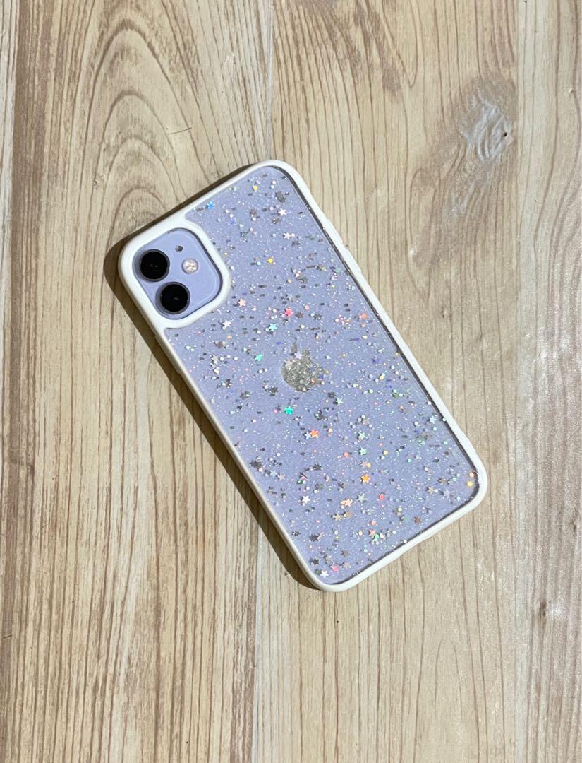 Iphone 11 Clear Glitter Phone Case Mobile Phones Gadgets Mobile Gadget Accessories Cases Sleeves On Carousell
