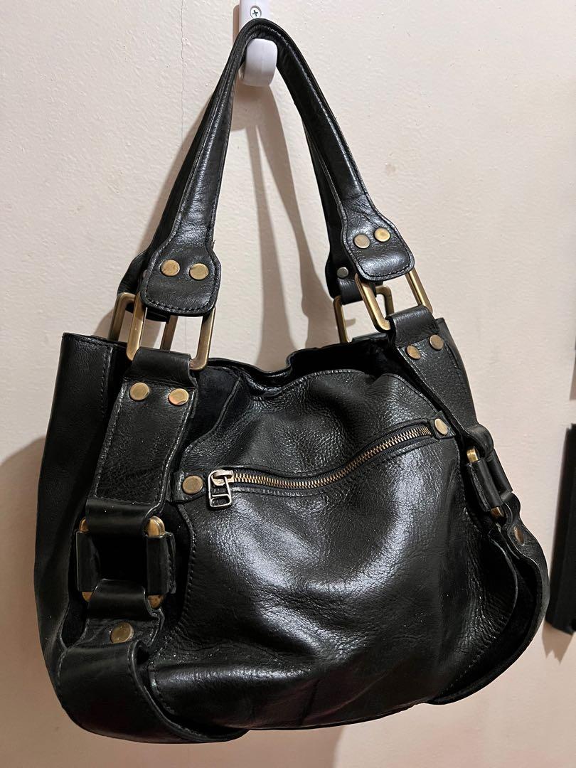 Jimmy Choo Vintage Maddy Black Patent Leather and Suede, Luxury, Bags ...