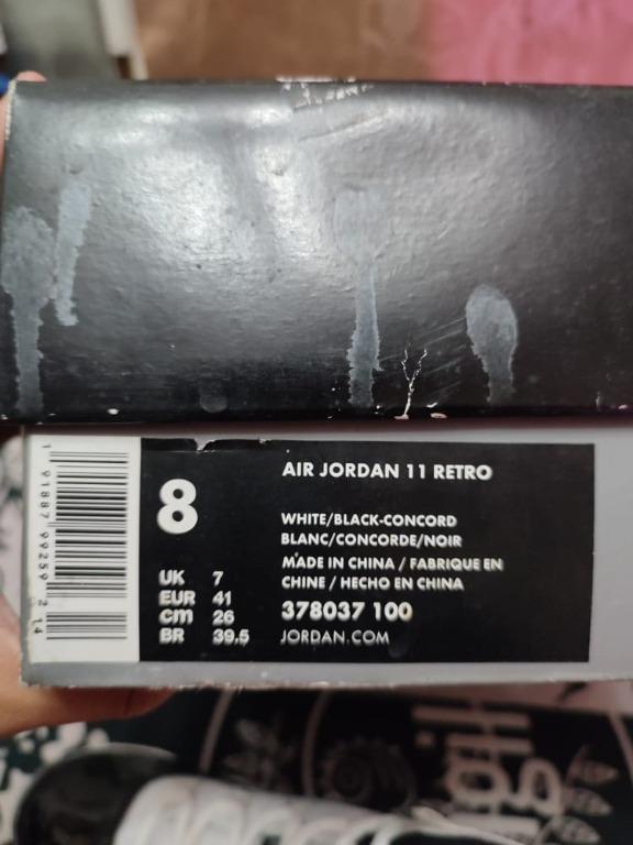 Concord 11s sale size 8
