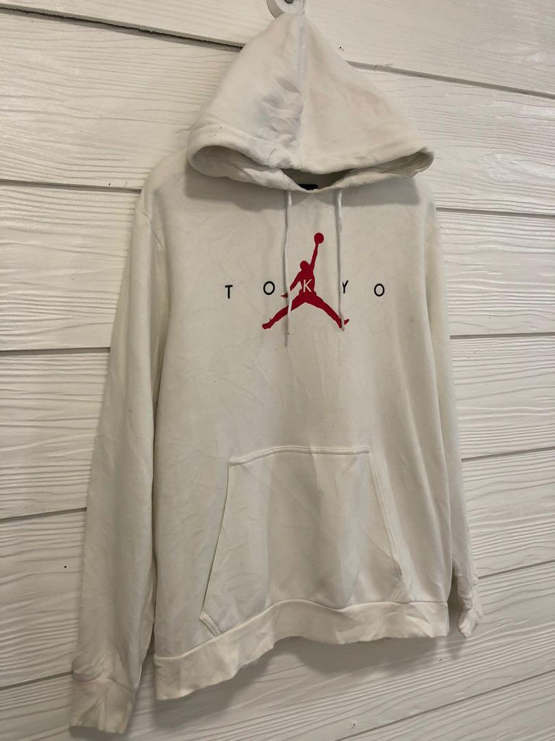 Supreme jordan hot sale hoodie white