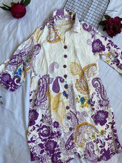 Kemeja dress floral