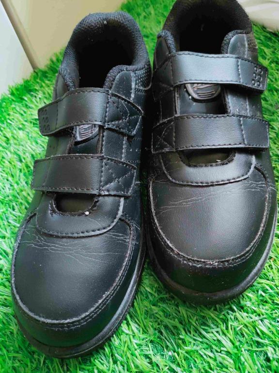 Kid Bata shoe black color size EU36 synthetic leather double strap