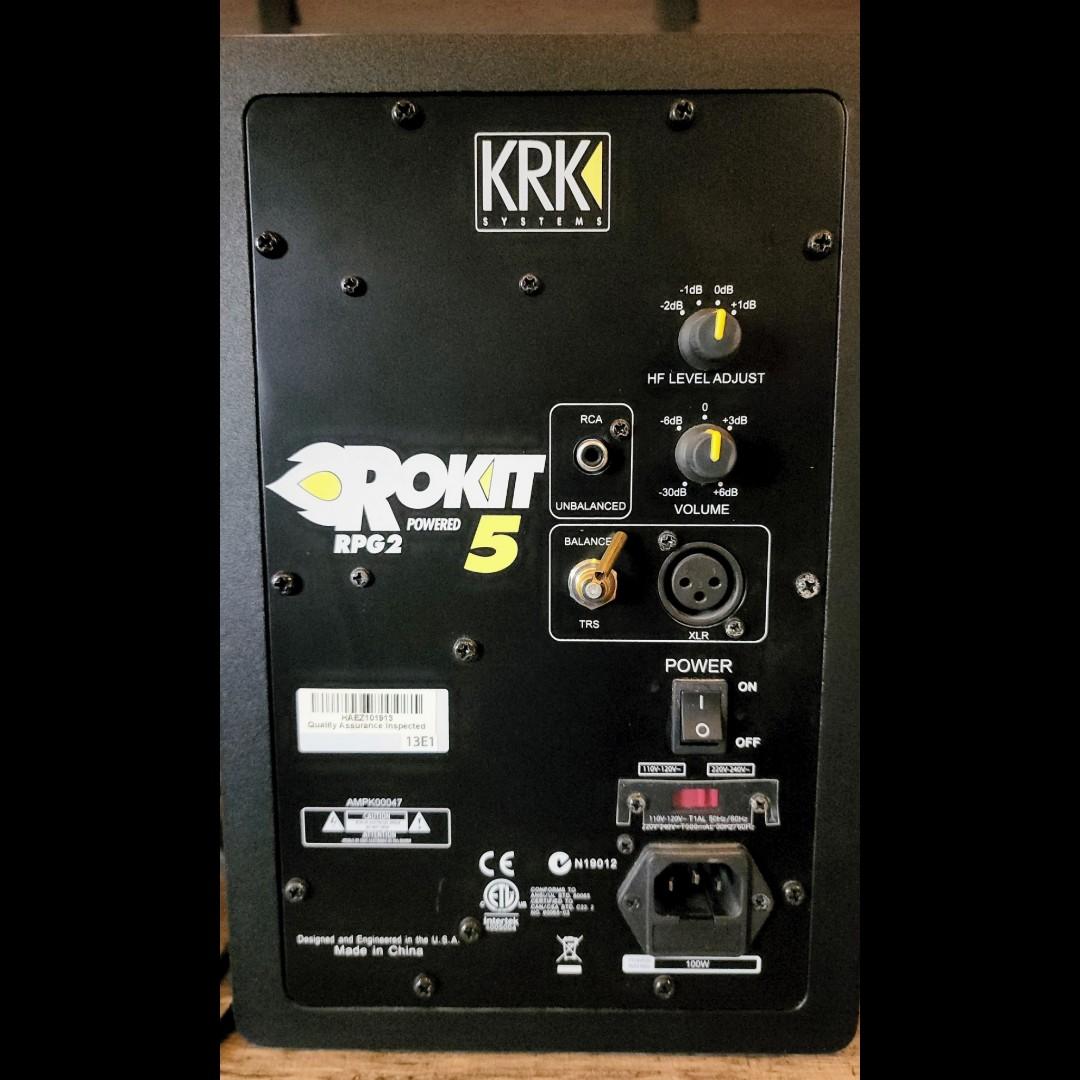 KRK ROKIT RP5 G2 Bi-Amped Active Monitors, Audio, Soundbars, Speakers ...