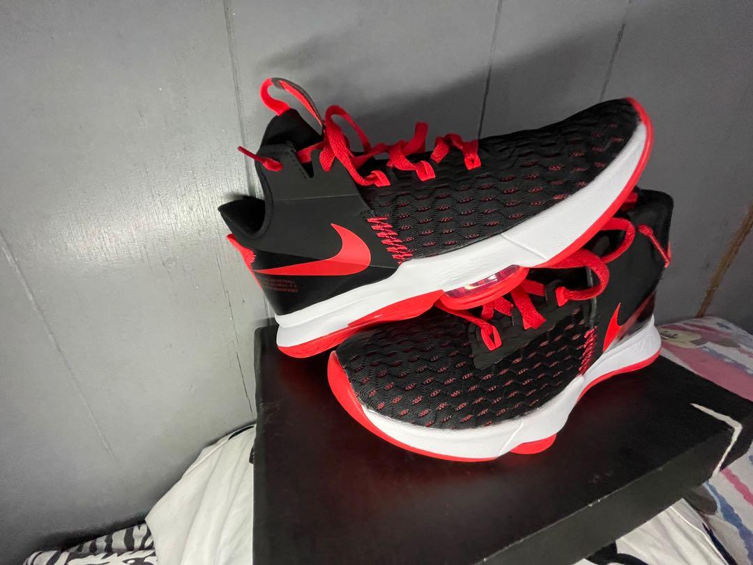 Lebron 5 black and red online